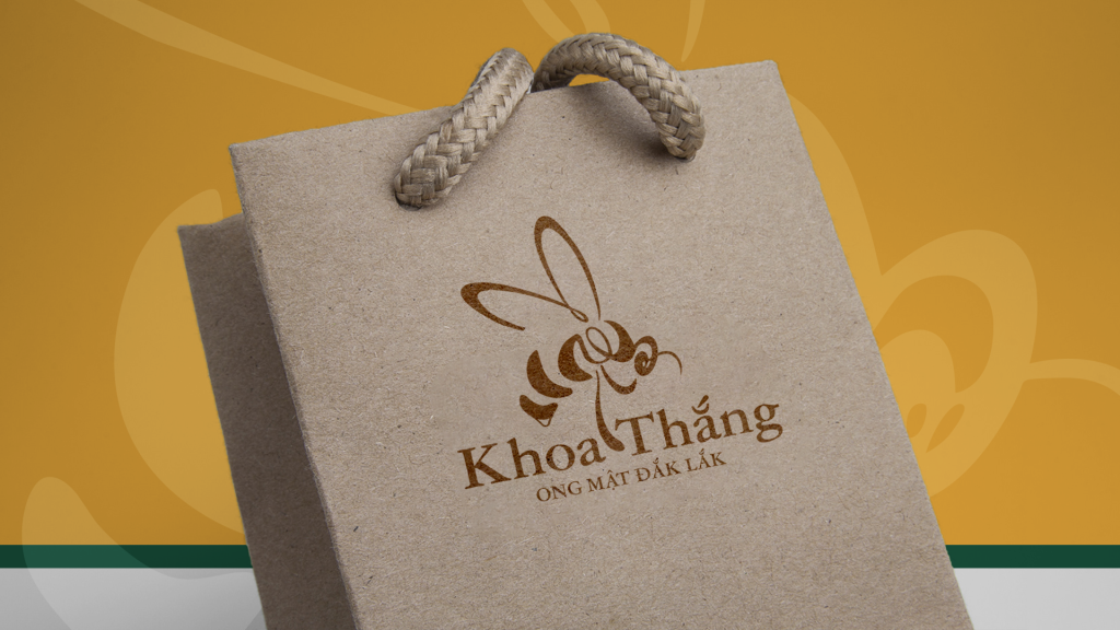 Thiết kế logo ong mật Khoa Thắng