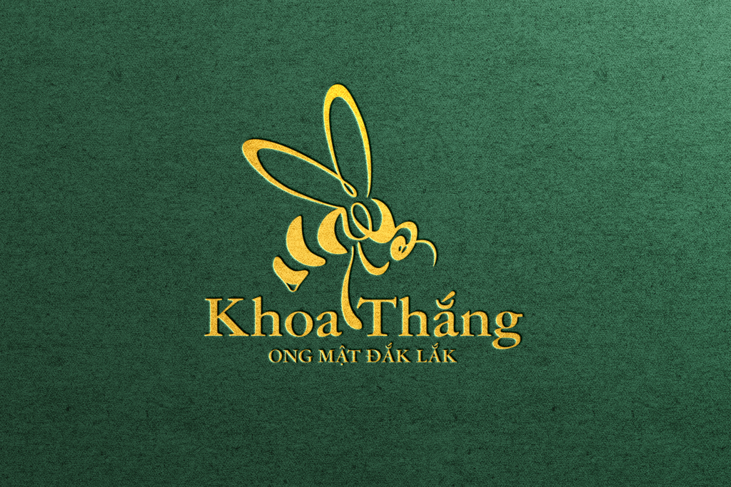 Thiết kế logo ong mật Khoa Thắng